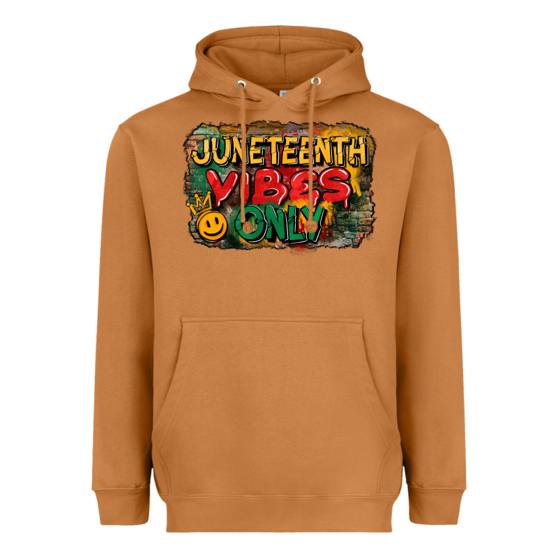 Juneteenth Vibes Only Heavyweight Hoodie by CowGirlArtShop | Teevron
