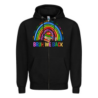 Black bruh we back Zipper Hoodie - NancyCooperArtShop