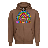 Chestnut bruh we back Zipper Hoodie - NancyCooperArtShop