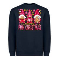Merry Pink Christmas Gnomes Heavyweight Sweatshirt | Teevron