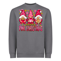 Storm Merry pink Christmas gnomes Heavyweight Sweatshirt - NancyCooperArtShop