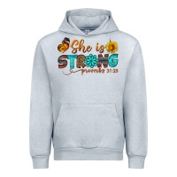 Heather Grey she is strong Urban Hoodie - BundleAndBundleShop