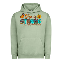 Pigment Oil Green she is strong Urban Hoodie - BundleAndBundleShop