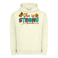 Pigment Pistachio she is strong Urban Hoodie - BundleAndBundleShop