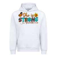 White she is strong Urban Hoodie - BundleAndBundleShop