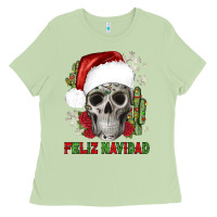 Matcha feliz navidad skull cactus Ladies Tee - JahusDesignShop
