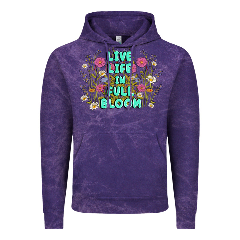 Live Life In Full Bloom Vintage Hoodie by MaliasSmallBusiness | Teevron