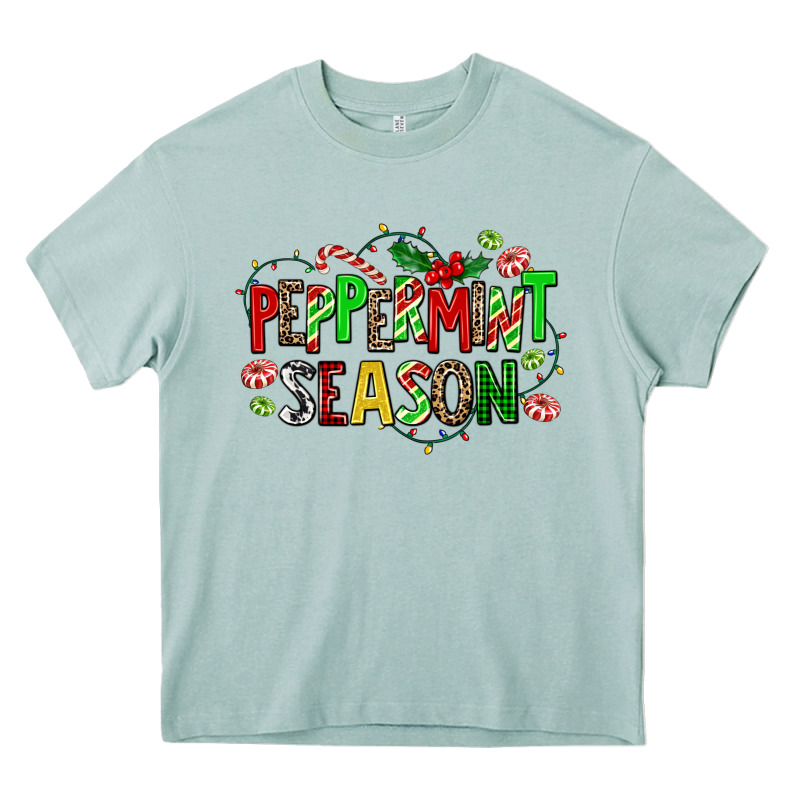 Peppermint Season Heavy Core Tee by AdoDesignShop | Teevron