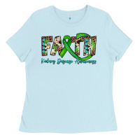 Baby Blue faith kidney disease awareness Ladies Tee - JahusDesignShop