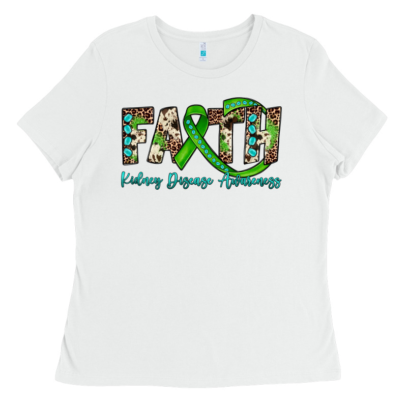Faith Kidney Disease Awareness Ladies Tee by JahusDesignShop | Teevron