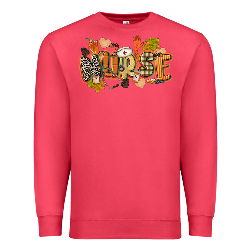 Fall Nurse Premium Sweatshirt by CowGirlArtShop | Teevron