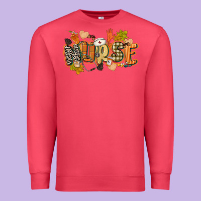 Fall Nurse Premium Sweatshirt Designed By Cowgirlartshop