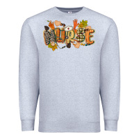 Heather Grey fall nurse Premium Sweatshirt - CowGirlArtShop