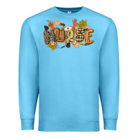 Ocean Blue fall nurse Premium Sweatshirt - CowGirlArtShop