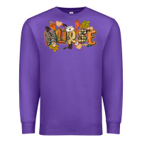 Purple fall nurse Premium Sweatshirt - CowGirlArtShop