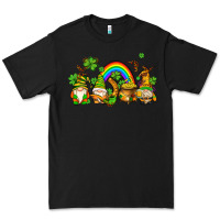 Black st patricks gnomes with rainbow Premium Tee - AdoDesignShop