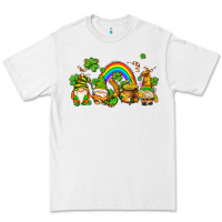 White st patricks gnomes with rainbow Premium Tee - AdoDesignShop
