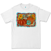White pumpkin sunflower Premium Tee - AdoDesignShop