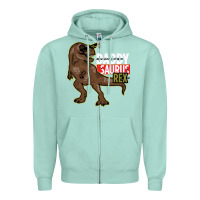 Seafoam DADDY SAURUS REX Zipper Hoodie - Bettercallsaul