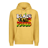 Antique Gold black and proud Premium Hoodie - CowGirlArtShop