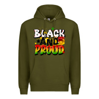 Army Green black and proud Premium Hoodie - CowGirlArtShop