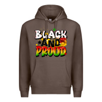 Coffee black and proud Premium Hoodie - CowGirlArtShop