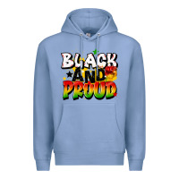 Colony Blue black and proud Premium Hoodie - CowGirlArtShop