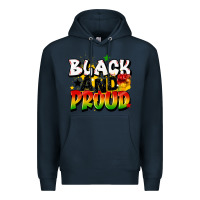 Navy black and proud Premium Hoodie - CowGirlArtShop