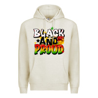Oatmeal Heather black and proud Premium Hoodie - CowGirlArtShop