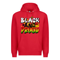Red black and proud Premium Hoodie - CowGirlArtShop