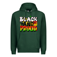 Sports Green black and proud Premium Hoodie - CowGirlArtShop