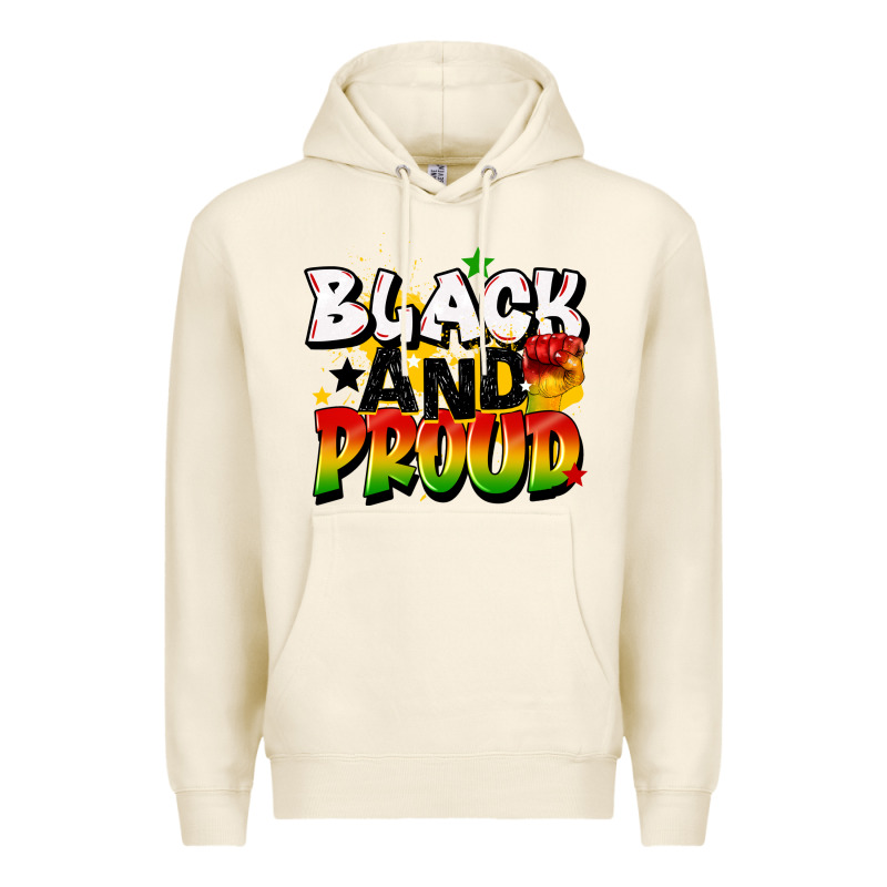 Black And Proud Premium Hoodie by CowGirlArtShop | Teevron