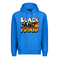 True Royal black and proud Premium Hoodie - CowGirlArtShop