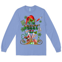Colony Blue im the nurse elf Long Sleeve Tee - MaliasSmallBusiness