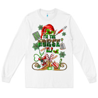 White im the nurse elf Long Sleeve Tee - MaliasSmallBusiness