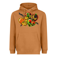 Meerkat juneteenth hearts Heavyweight Hoodie - CowGirlArtShop