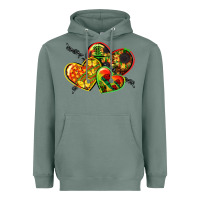 Sage juneteenth hearts Heavyweight Hoodie - CowGirlArtShop