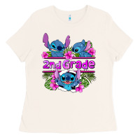 Bone preview flower stitch 2nd grade Ladies Tee - AdoDesignShop