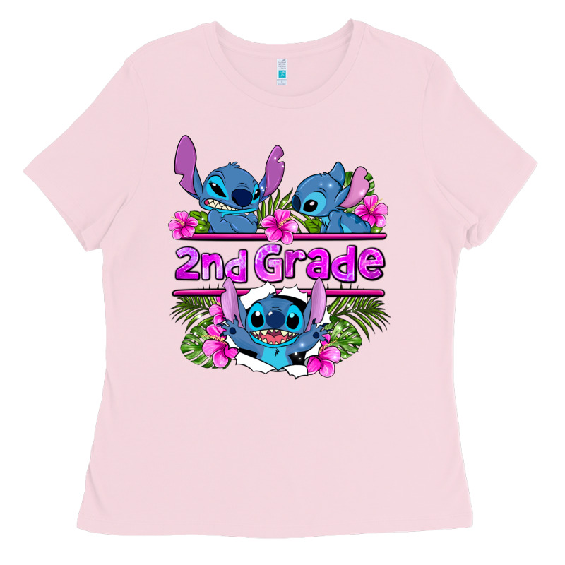 Preview Flower Stitch 2nd Grade Ladies Tee by AdoDesignShop | Teevron