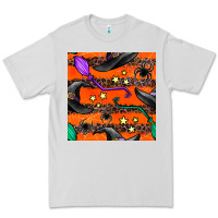 Dove Grey halloween witch hats leopard seamless pattern Premium Tee - BundleAndBundleShop