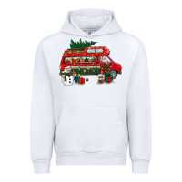 White christmas santa claus with retro van Urban Hoodie - BundleAndBundleShop