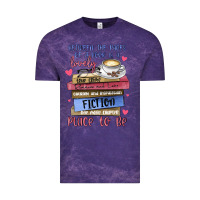 Cloud Purple between the pages of a book is lovely place to be Vintage Tee - MaliasSmallBusiness