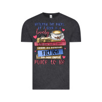Vintage Black between the pages of a book is lovely place to be Vintage Tee - MaliasSmallBusiness