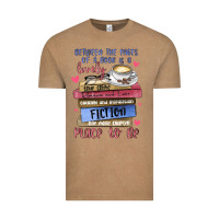 Vintage Coffee between the pages of a book is lovely place to be Vintage Tee - MaliasSmallBusiness