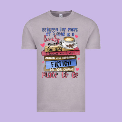 Between The Pages Of A Book Is Lovely Place To Be Vintage Tee Designed By Maliassmallbusiness