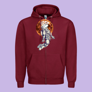Laika, Space Traveler Zipper Hoodie Designed By Bettercallsaul