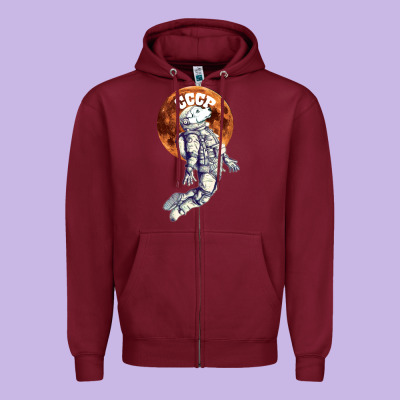 Laika, Space Traveler Zipper Hoodie Designed By Bettercallsaul