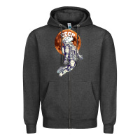 Charcoal Heather Laika, space traveler Zipper Hoodie - Bettercallsaul