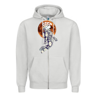 Dove Grey Laika, space traveler Zipper Hoodie - Bettercallsaul
