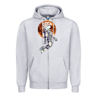 Heather Grey Laika, space traveler Zipper Hoodie - Bettercallsaul